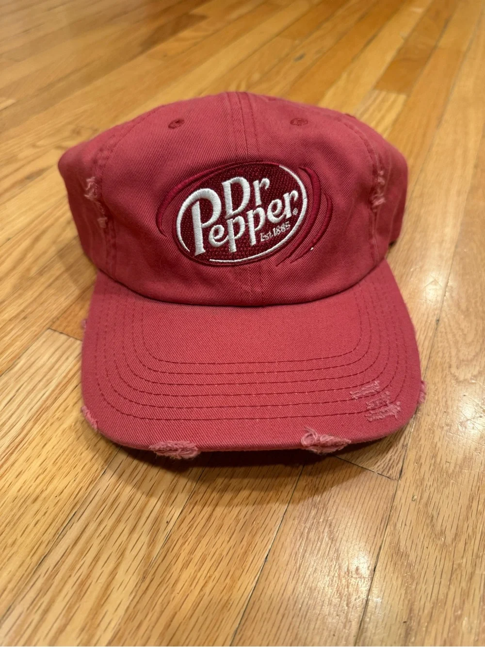 Dr Pepper Red Logo Baseball Cap - Men's Casual Hat